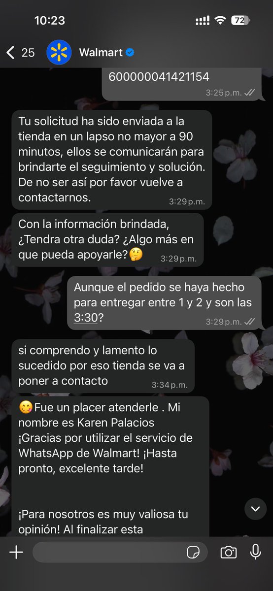bichoriveraa's tweet photo. @WalmartMexico pasaron horas y fue extraño porque normalmente siempre eran puntuales al entregar, me comuniqué por WhatsApp y no tuve éxito https://t.co/yC9xSV8y4X