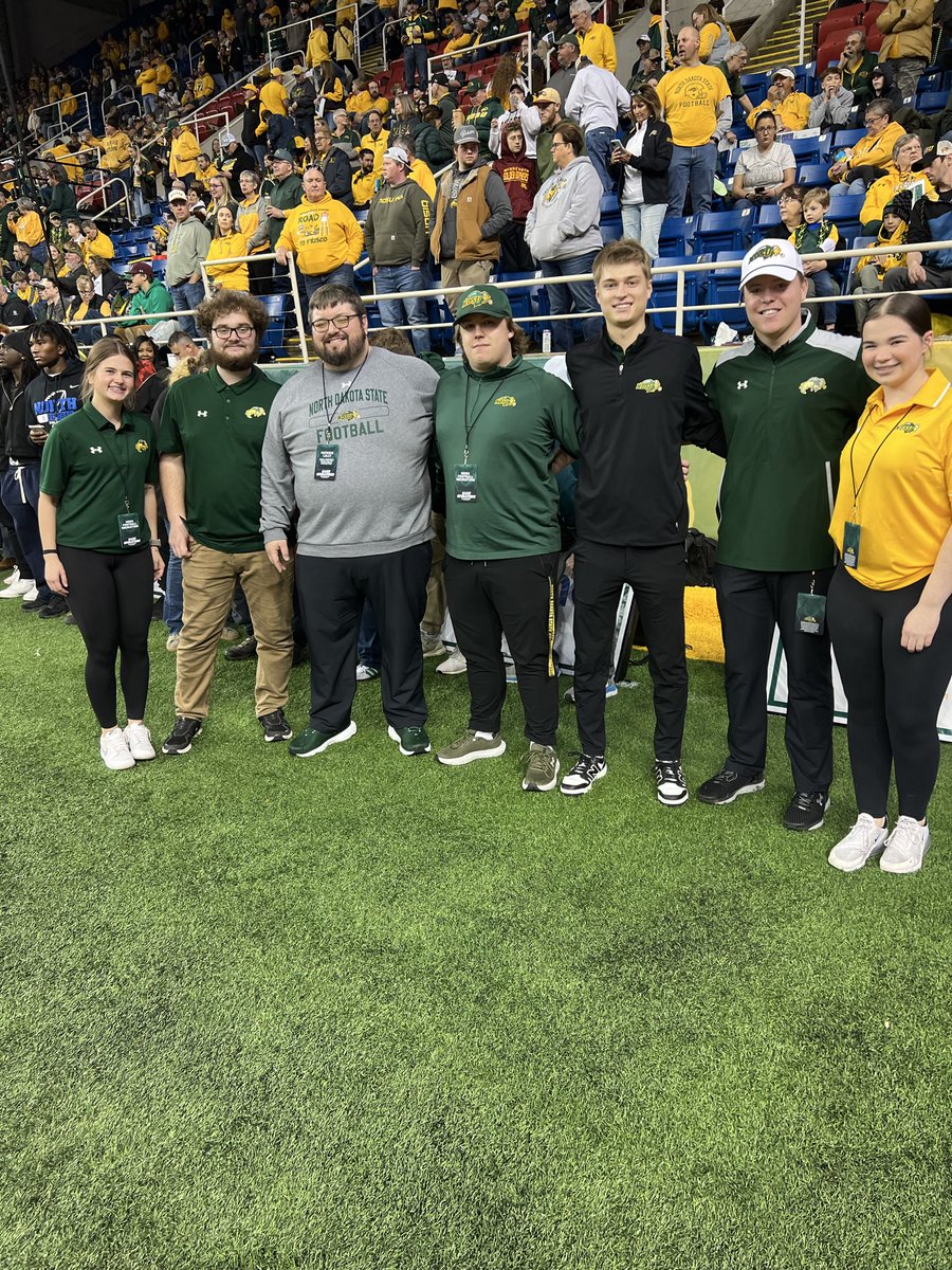 MisterLilly's tweet image. Shout out to our recruiting interns (not all pictured) for all the hard work during our gameday visits this fall! A lot of great work behind the scenes to help make each home game Saturday a success. #BisonPride