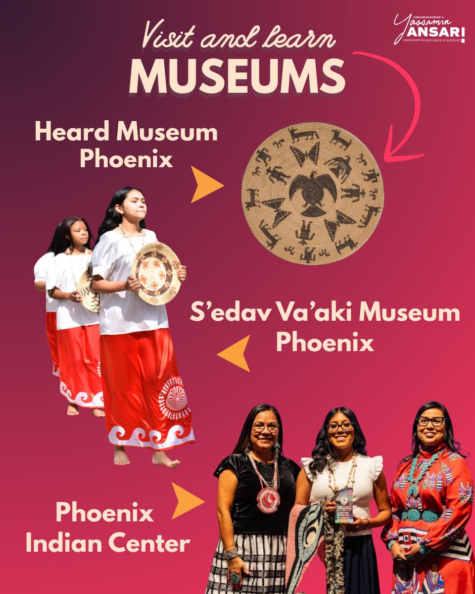 RepYassAnsari's tweet image. In honor of #NativeAmericanHeritageMonth, here are some incredible Native and Indigenous-owned businesses to visit in AZ-03. 

Swipe to discover new places to eat, shop, and learn–and to support our community.

Drop your favorites (and any we missed!) in the comments.