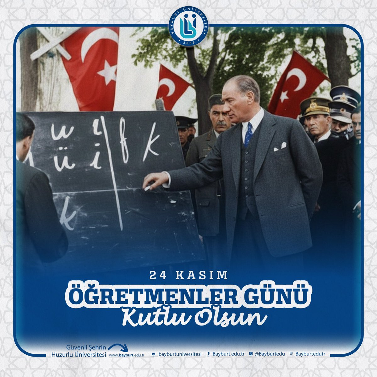 MutluTurkmen's tweet photo. Ülkemizin geleceğini inşa eden, nesilleri bilgiyle, ahlakla ve sevgiyle yoğuran değerli öğretmenlerimizin 24 Kasım Öğretmenler Günü’nü en içten duygularımla kutluyorum.

Sabrınızla, fedakârlığınızla, gece gündüz demeden verdiğiniz emekle sadece bilgi değil, hayat dersi verdiniz.

Her bir öğrencinizin gözündeki parıltı, sizin eseriniz...  Her başarı hikâyesinin arkasında, sizin bitmeyen özveriniz var.

İyi ki varsınız...  24 Kasım Öğretmenler Günü’nüz kutlu olsun! 🇹🇷