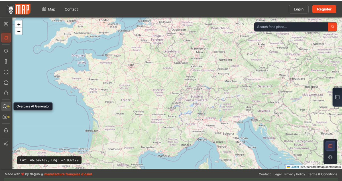 cyb_detective's tweet image. RHINOMAP

GEOINT combine (partly free)

OverPass Turbo queries AI generation
AI image geolocation
Isochrones measurement
Drawing lines, rounds and polygons
Map sharing

and more.

rhinomap.com/map
