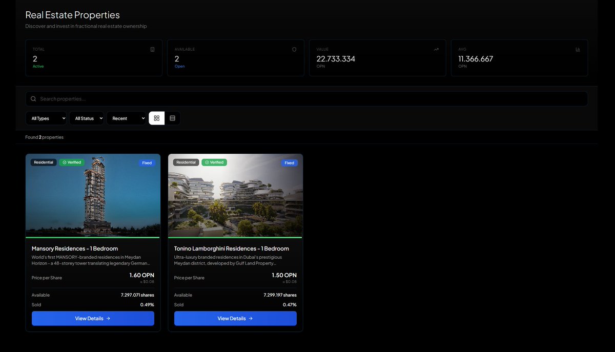 Honest, this is actually super cool

Everyone loves to say RWA is the future but I’m literally seeing it happen right now

Jumped into <a href="/IOPn_io/">IOPn</a> today and grabbed one of each property just to test things out

Tbh the experience surprised me, everything was fast, smooth, no weird