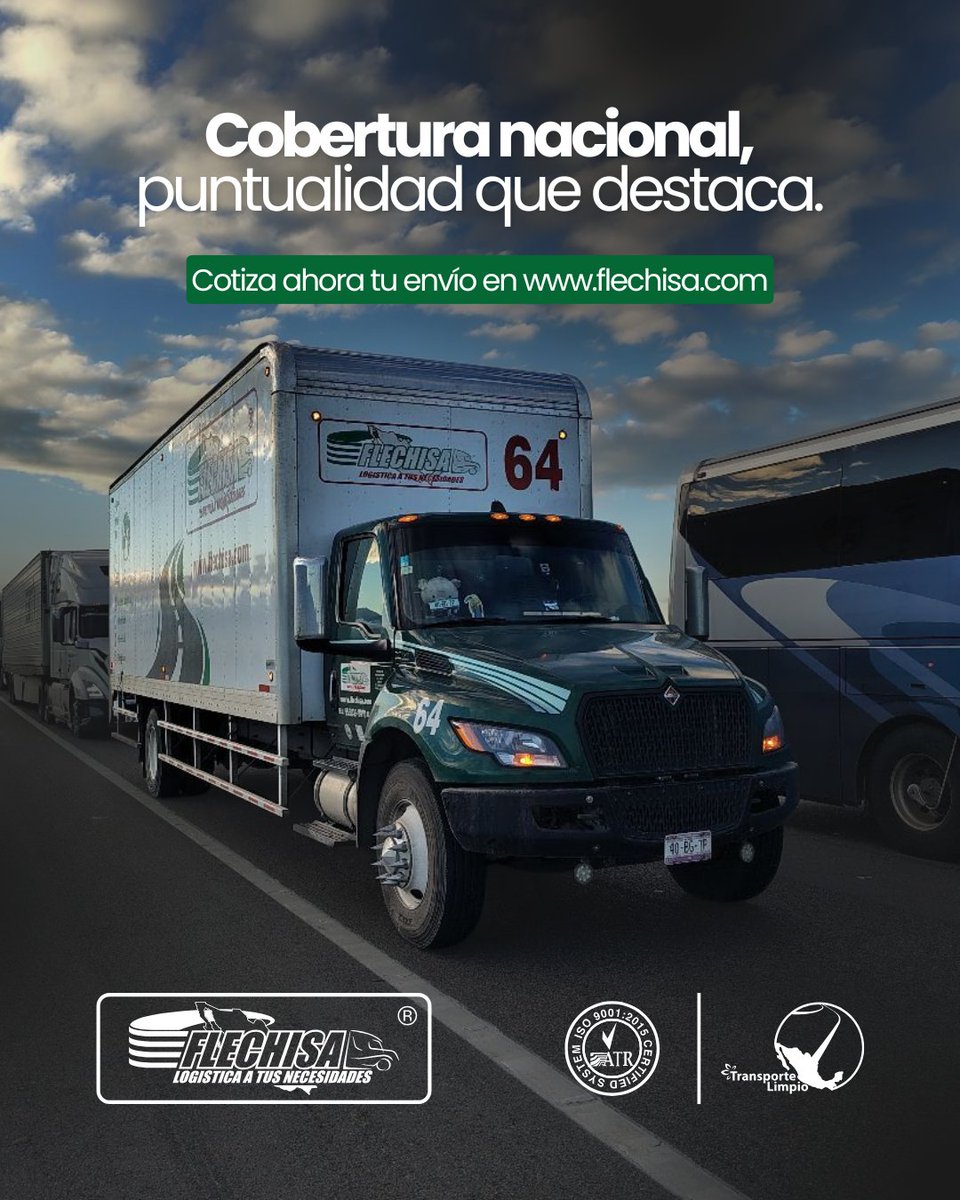 flechisa's tweet image. Cobertura nacional, puntualidad que destaca.
Ventanas de descarga y tráfico no perdonan retrasos.
Red nacional con FTL/LTL, última milla, aéreo y rastreo 24/7 para cumplir cada promesa.
Cotiza ahora tu envío en flechisa.com
#Flechisa #CoberturaNacional #Logística