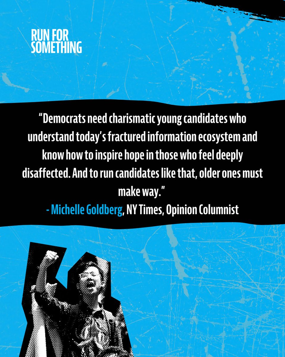 runforsomething's tweet image. Democrats need charismatic young candidates who get today’s info ecosystem… and older ones must make way!

If that hit a little too hard, maybe it’s because she’s right.

Our generation is leading now → bit.ly/Run4what
