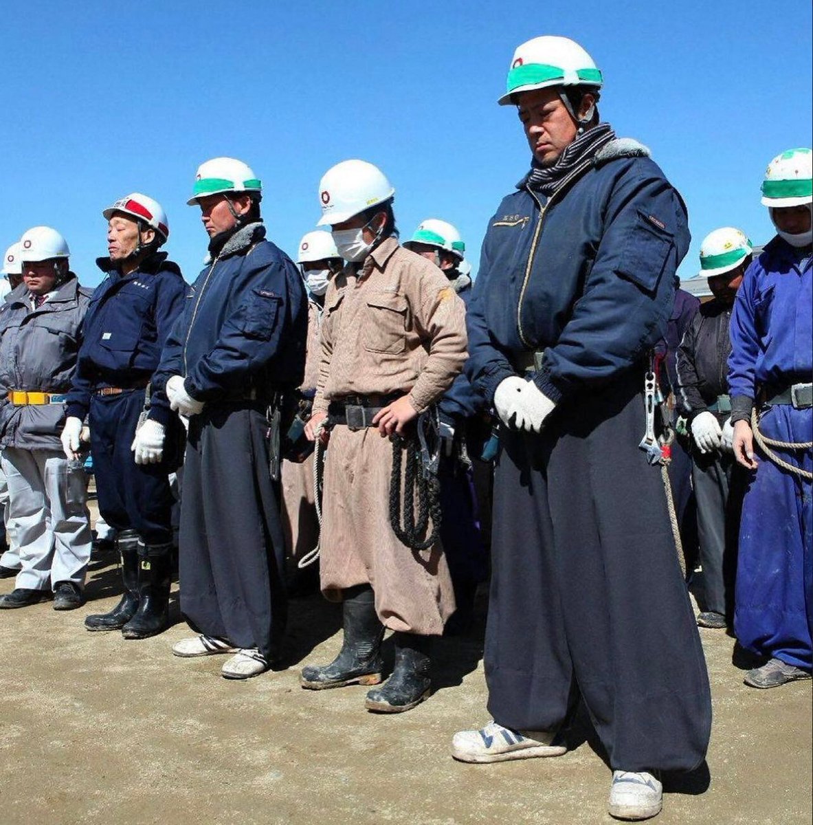 Tobi Pants worn by the Japanese construction workers