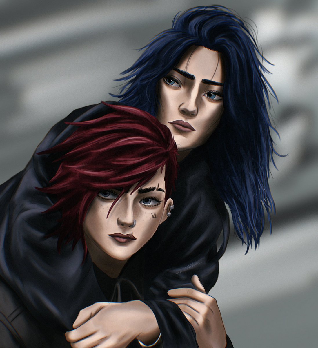 gabsyartsy's tweet image. „look Cait, a year just shot by, and they’re still watching our prison scene”
#caitvi #arcane #arcanefanart