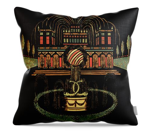 MoonWoodsShop's tweet image. NEW throw pillow: Illuminated Grandeur - Winter Palace and Fountain in Midnight Light
 fineartamerica.com/featured/illum… 
#MoonWoodsShop #chiaroscuro #FestiveVibes #contrast #drawing #BuyIntoArt
