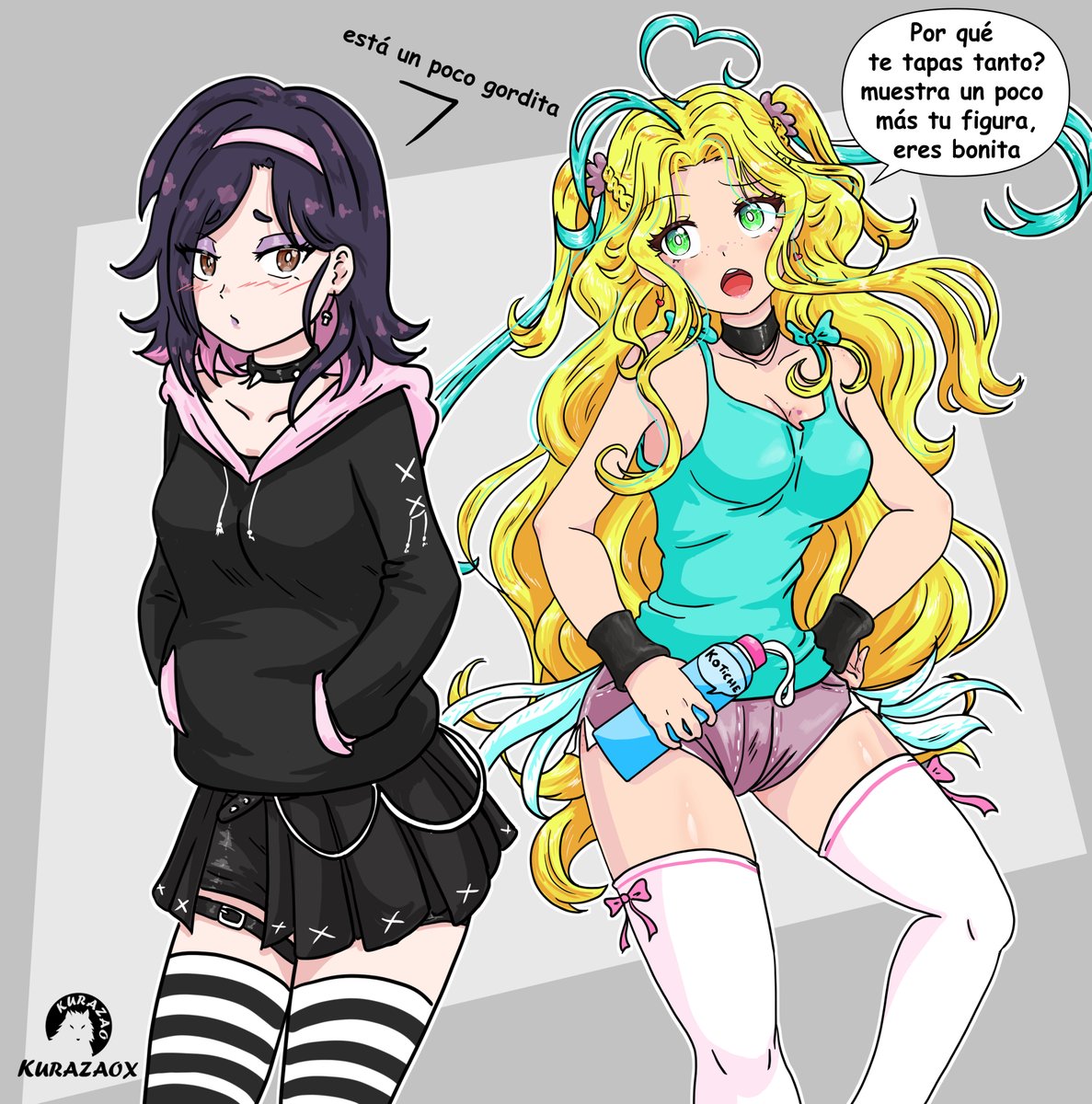 saludos amigos, aquí el resultado del dibujo
Glorys está un poquito gordita, no sé si Zafir lo notó o tal vez no. Elijan ustedes, Glorys o Zafir, ¿cuál les gusta más?
denme sus consejos, opiniones o comentarios, ¡mil gracias! 💖
#oc #originalcharacters #anime #manga #kurazaox