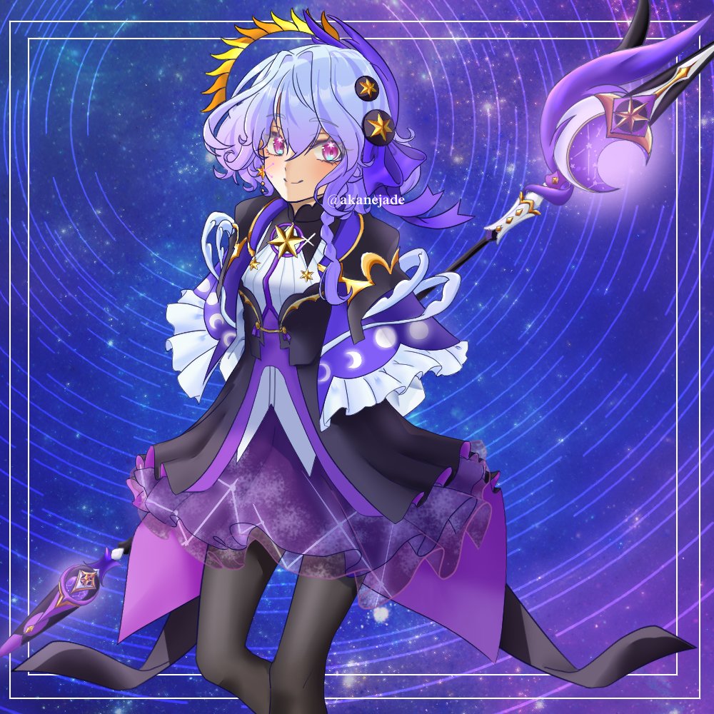 akanejade's tweet photo. ๐ #artraffle 2/3 ๐
SohaSky๐ซ (@SohaSkyVT) Thank you so much for letting me draw this!
It was such a fun and wonderful time drawing celestial bodies and star motifs!โจ
#ENVtber #vgenartist https://t.co/Zlw3sYXYf1
