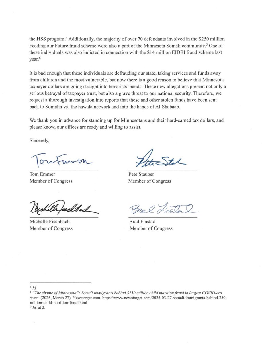 GOPMajorityWhip's tweet image. We are demanding answers.

U.S. Attorney Rosen has done an incredible job combating massive fraud in our state. 

We are confident that he will uncover the truth and hold terror-funding fraudsters—and those who enable them—accountable.
