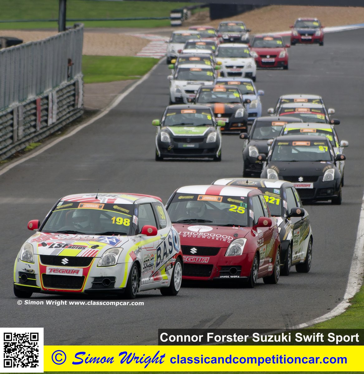 classcompcar's tweet image. Connor Forster in a Suzuki Swift Sport took two class wins in the Swift Sport Challenge, 750 Motor Club Race meeting, Mallory Park, October 2025. Report in current issue of Classic and Competition Car. Free at classcompcar.com @750MCBulletin #suzukiswift #Motorsport