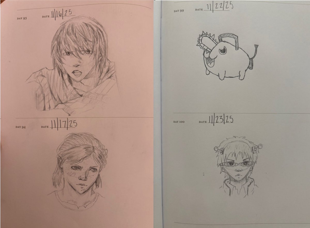 butchkyuu's tweet image. daily sketch journal dump cuz i want to post more art here :3