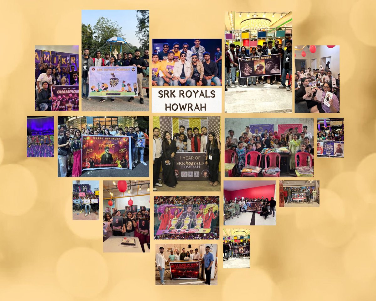 SRKRoyalsHowrah's tweet photo. Celebrating 2 years of dedication, unity, and unforgettable memories! ✨ We promises to keep amazing you with unique events for our idol @iamsrk and @KKRiders , while making a positive impact through charity. 

Heartfelt thanks to @gurusrk1 for his support.

@pooja_dadlani https://t.co/EmSMLXIi3Z
