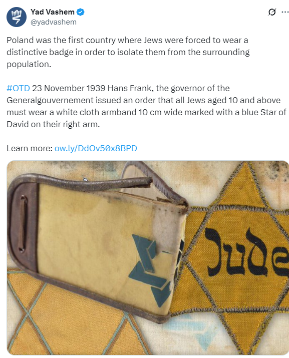 Polacy są Narodem, który ma najwięcej odznaczonych przez Instytut Yad Vashem za ratowanie Żydów na całym świecie.

Polskie rodziny i polskie państwo podziemne poświęcało swoje życia, by ich ratować przed Niemcami.

Teraz zrzucają odpowiedzialność z Niemców na Polskę.

Tfu.