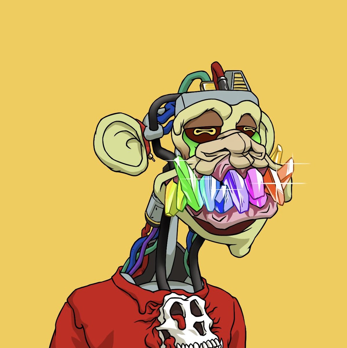 BalouBAYC's tweet image. There are 20,000 mutants but this one is mine.