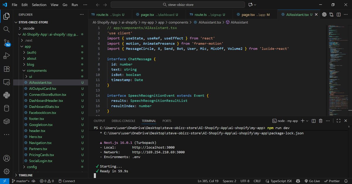 chidi_03's tweet image. i make websites and integrate ai services too please do well to dm, collabs, need help whatsoever I&apos;m interested #Frontend #ai #fullstackwebdevelopment #webdev #coding #backenddevloper  #shopify