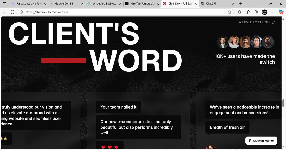 chidi_03's tweet image. i make websites and integrate ai services too please do well to dm, collabs, need help whatsoever I&apos;m interested #Frontend #ai #fullstackwebdevelopment #webdev #coding #backenddevloper  #shopify