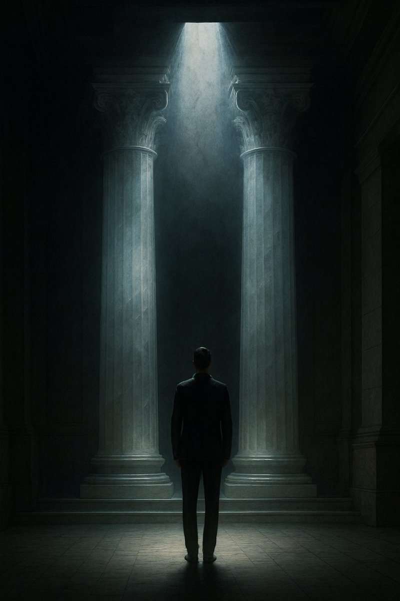 Every imagined sanctuary carries within it a strange reversal, for the edifice the mind aspires to build is already chiseling the mind that conceives it. The inward temple precedes the architect, not as a completed form, but as a pressure, a contour, a dim geometry acting upon