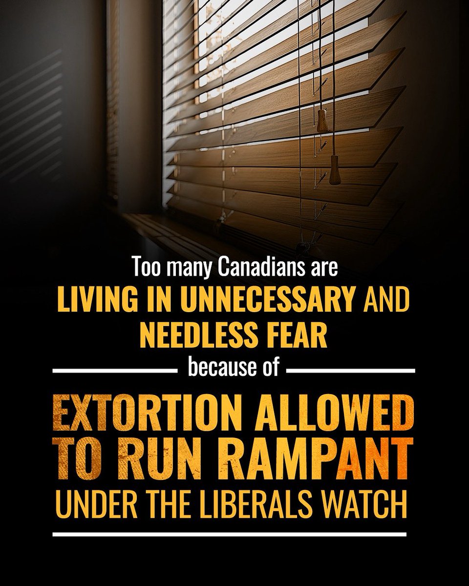 TimUppal's tweet image. Extortion has surged 330% under the Liberals. It’s time for real action. Conservatives are calling on the government to adopt our plan to end the extortion crisis and protect families and businesses across Canada.