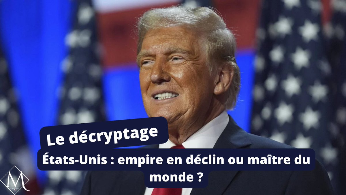 Live décryptage - États-Unis : empire en déclin ou maître du monde ?

Retrouvez nos experts <a href="/ThayWilliam/">William THAY</a>  <a href="/Sean_Scull/">Sean</a>, Marine HANNOUNA avec <a href="/hocque_matthieu/">Matthieu Hocque</a>  à la présentation

Lien: youtube.com/live/zMR8Z-EHp…

#Trump #EtatsUnis #Ukraine #Moscou