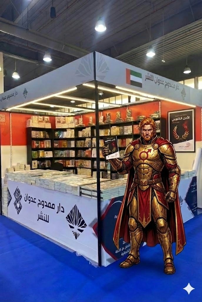 AdwanPH's tweet image. في جو مليء بالخيال زار جناحنا في معرض الكويت &quot;دارو&quot; متوقفاً أمام غلاف الرواية التي خرج منها 😌

الجناح C25

#الابن_الذهبي