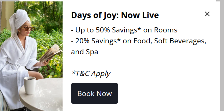 BachatXpert's tweet image. #DaysOfJoy @ upto 50% off with Club #ITC is extended... 

Incase u missed the same in last couple of weeks, good news is that its there till 4th Jan for bookings till 31st Jan.

🎉U may still look to rebook ur flexible bookings if u get lower fares.

Offer Details :  Book by Jan…