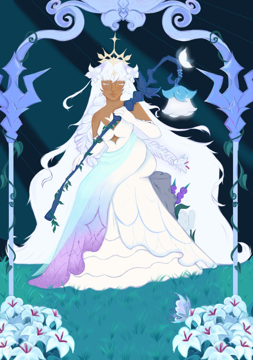 Famalda_'s tweet photo. White lily cookie✨

#crk #crkfanart #cookierunkingdom https://t.co/3peKBMeDfF