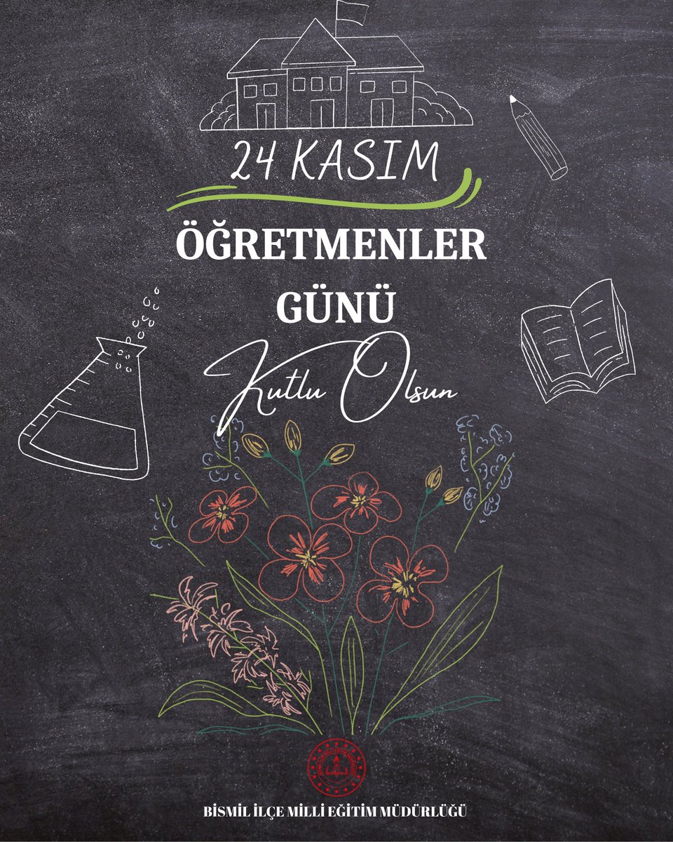 ✨ 24 Kasım Öğretmenler Günü Kutlu Olsun

"Emekleriyle yarınları şekillendiren, her öğrencinin kalbinde iz bırakan tüm öğretmenlerimizin günü kutlu olsun."

<a href="/tcmeb/">Millî Eğitim Bakanlığı</a> <a href="/RecepHasar44/">Recep Hasar</a> <a href="/sadoglu_salih/">Salih Sadoğlu</a> <a href="/dogan_azz/">Abdulaziz Doğan</a>