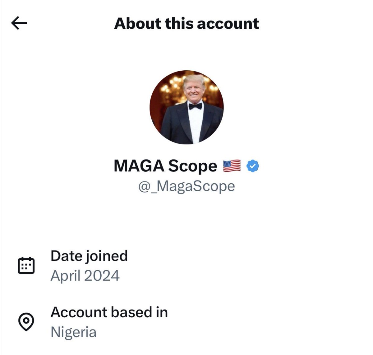 harryjsisson's tweet image. Here are more MAGA accounts getting exposed as foreign actors. Feel free to add to the thread. Starting here: MAGA Scope from NIGERIA
