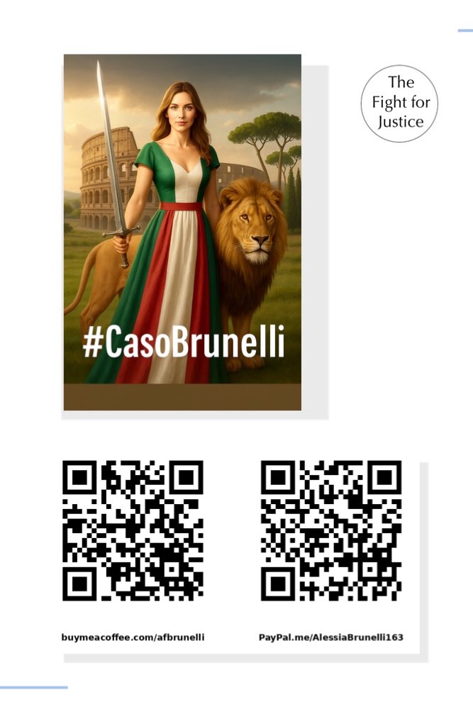 AFBrunelli's tweet image. #CasoBrunelli ⚖️

Will you stand by me? 

#Justice 
#PecorinoRomano 
#Victory