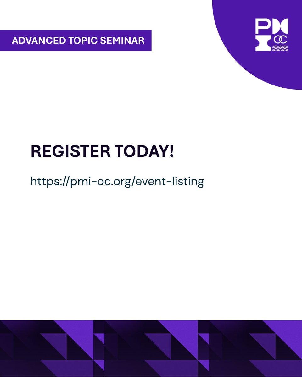 PMIOC's tweet image. Navigating complex regulations is the PMs top skill for sustainability projects! Earn 4.0 PDUs by mastering compliance, risk, &amp;amp; stakeholder alignment in the PMI-OC December ATS!

Register: zurl.co/oJZgv

#WaysOfWorking #PMP #ProfessionalDevelopment #PMI