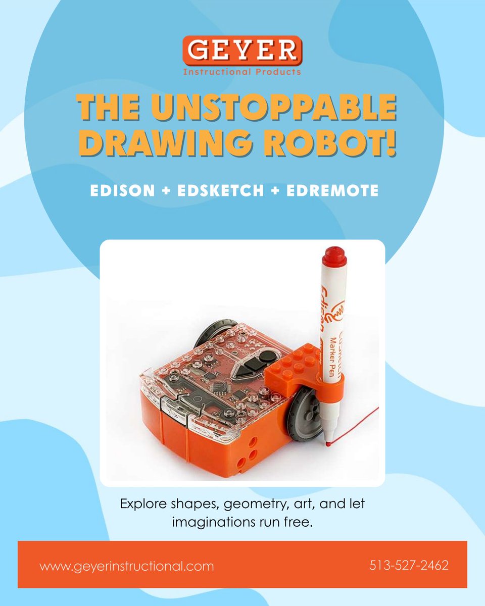 GeyerClassroom's tweet image. 🤖✨ BRING EDISON TO LIFE IN YOUR CLASSROOM!
Unlock limitless ways to spark curiosity, creativity, and real STEM learning — all with one powerful little robot.
 Learn more &amp;amp; shop now:
geyerinstructional.com/stem/coding-an…

#STEMEducation #EdisonRobot #CodingForKids #RoboticsInTheClassroom