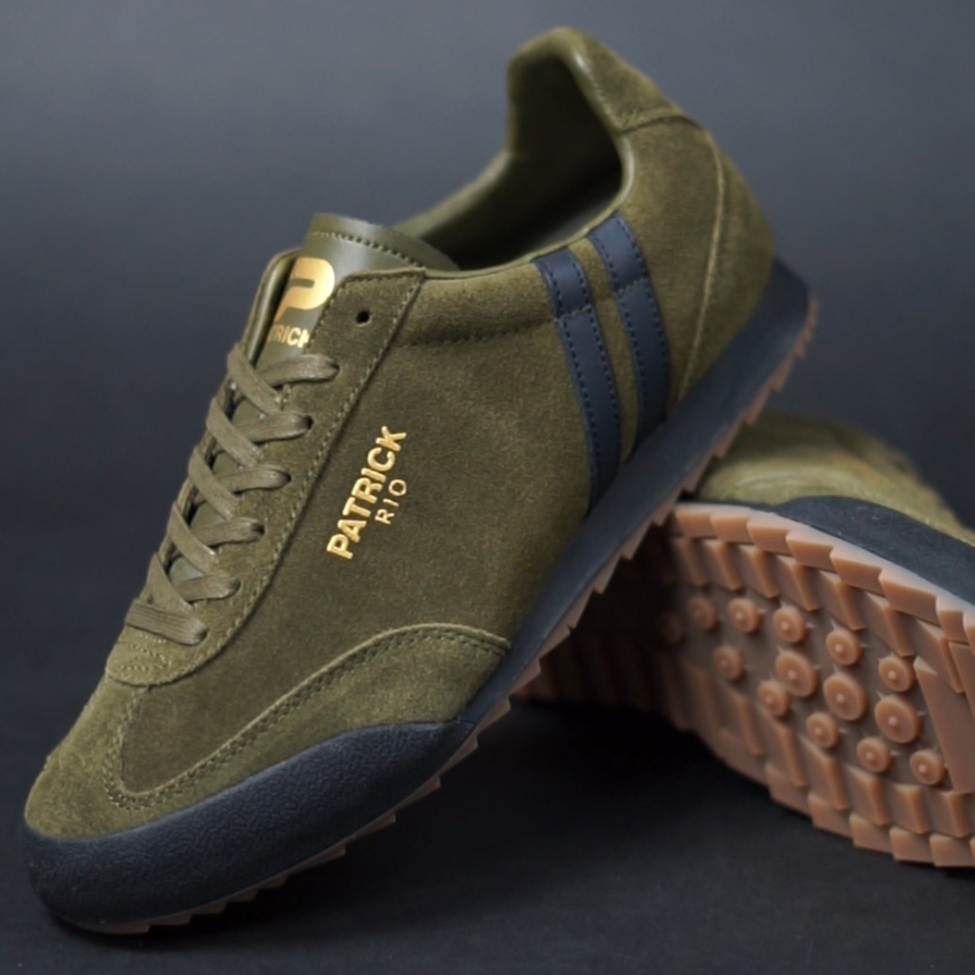 casualclassics's tweet photo. A best selling style from Patrick, the Rio in olive now back at 80sCC. Shop this today: https://t.co/5JxLtKuYSz #patricktrainers https://t.co/KT1GrW7xsU