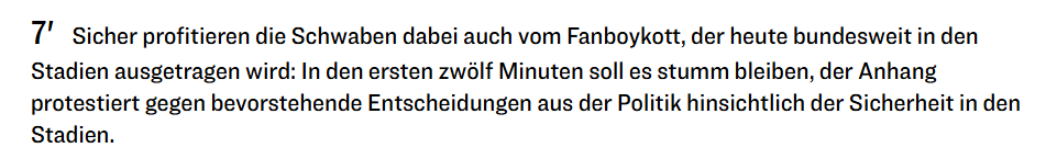 l_sauerwald's tweet photo. Lese gerade den kicker-Ticker zu #BVBVfB zur Podcast-Vorbereitung. Das ist ja wohl hoffentlich nicht ernst gemeint. #VfB https://t.co/mlquop12UA