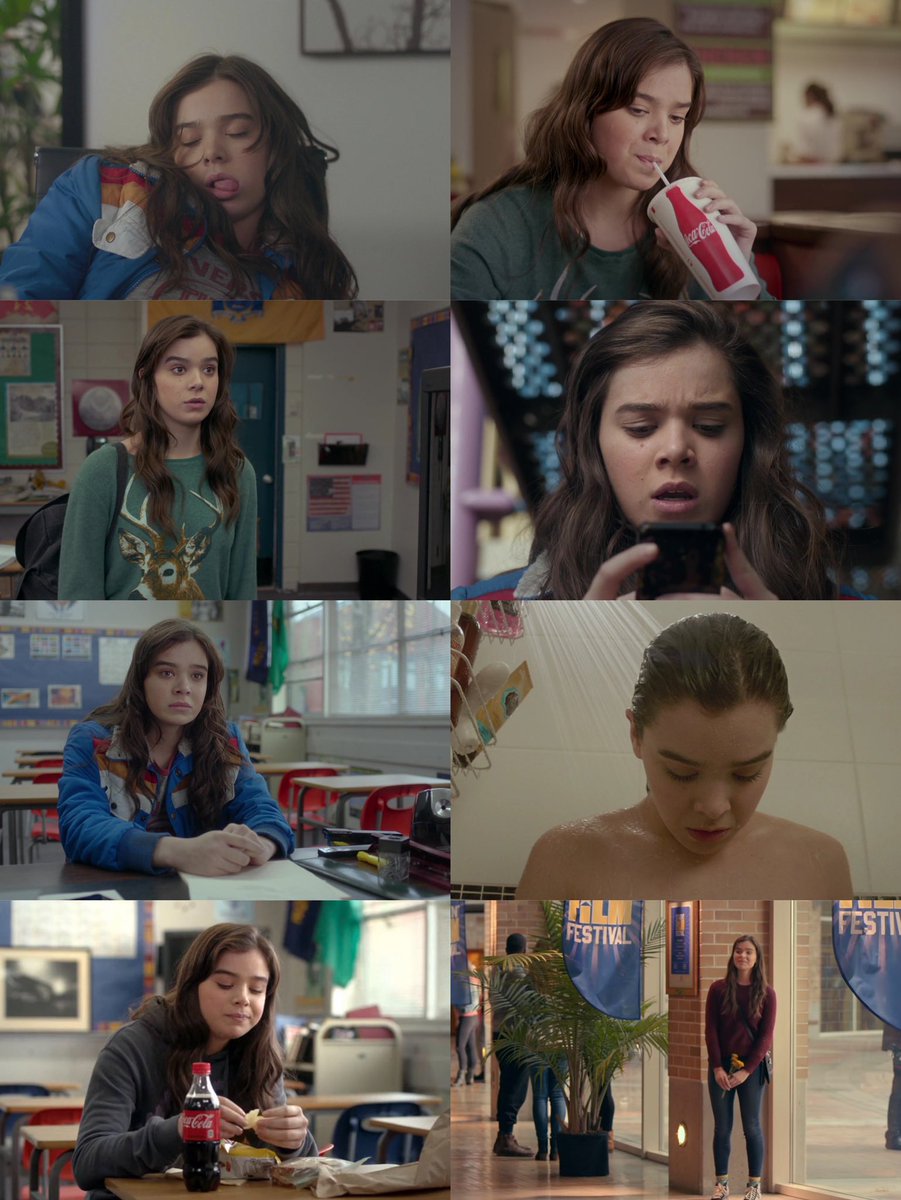 hailee steinfeld as nadine franklin in the edge of seventeen.