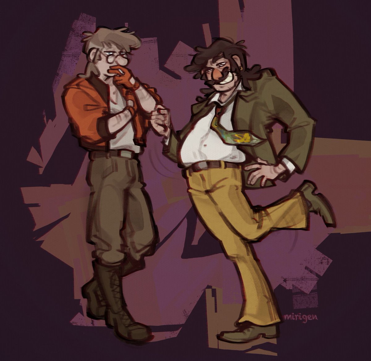 MirigenL's tweet image. disco elysium x fiddlestan crossover is def what we nedded😋

(okay guys harry is like stans and fidds personalities and appearance but like.. combined aghhhhh)

#fiddlestan #gravityfalls #discoelysium
