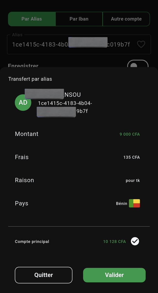 4bdoulaye_ms's tweet image. #pispi transfert d&apos;argent sous regional

Tips: si vous voulez envoyer de l&apos;argent dans la sous région via le système de la bceao pispi par ex au benin ou ya pas wave.

Il est mieux d&apos;utiliser @YasSenegal que @orangemoney_sn

Pour 9000 :
1% =90f chez mixxbyyass
1,5%=135f chez om