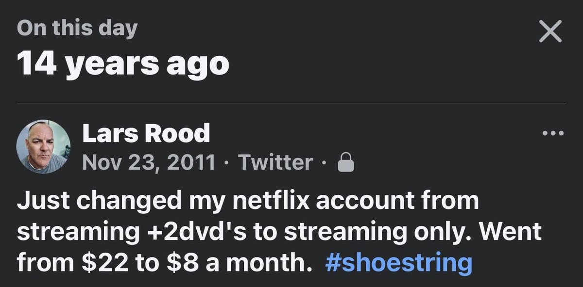 $8 a month was a greed thing even though they had limited movies streaming