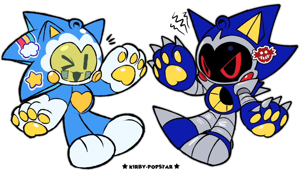 Kirby_Popstar_'s tweet image. Tamagotchi / Tama-Robo Sonics hahaha