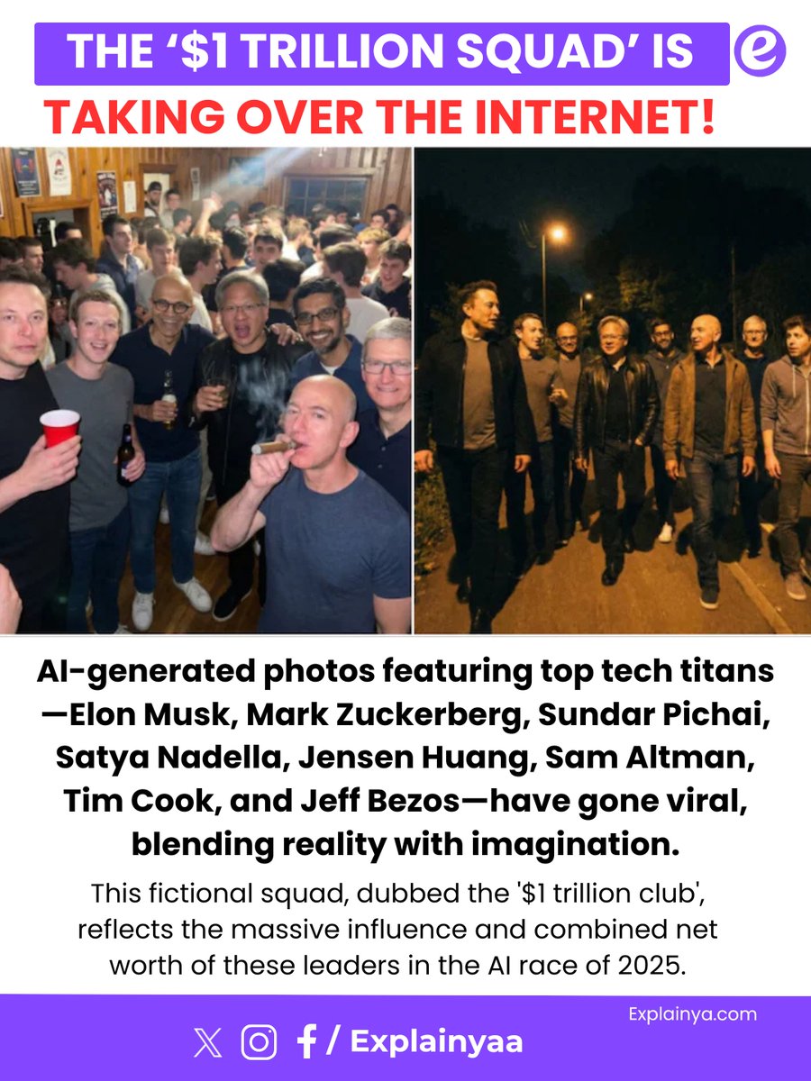 explainyaa's tweet image. Are we witnessing the new Avengers of tech? 😎🤖

#TechTitans #AISquad #Explainya