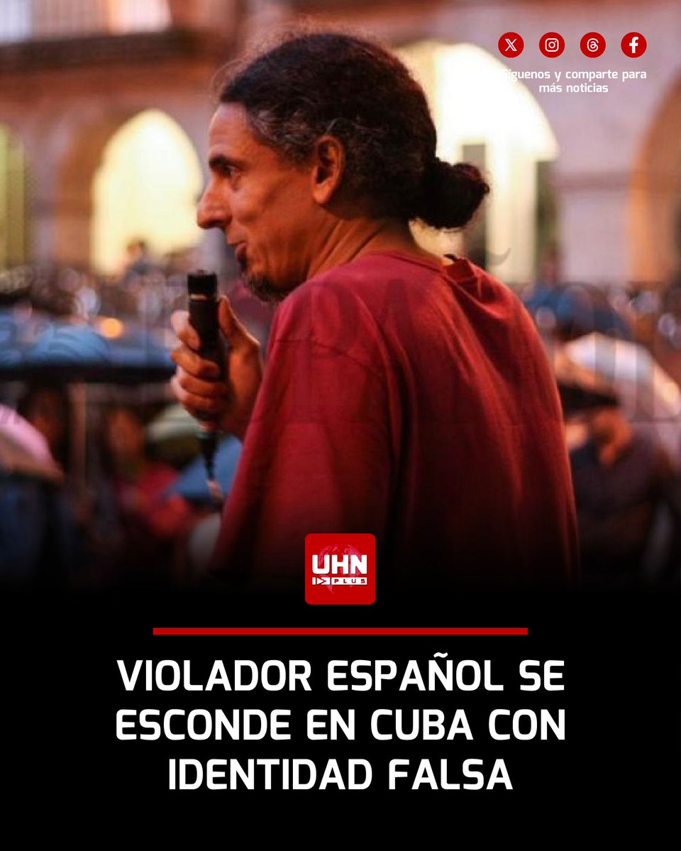 UHN_Plus's tweet image. 🇨🇺🇪🇸‼️ | ÚLTIMA HORA — Localizan en La Habana al profesor gallego Martiño Ramos Soto, fugado desde septiembre tras ser condenado por violar “sádicamente” en repetidas ocasiones a una niña de 12 años. Vive en Cuba bajo la identidad falsa de “Martín Soto”, trabajando como fotógrafo…