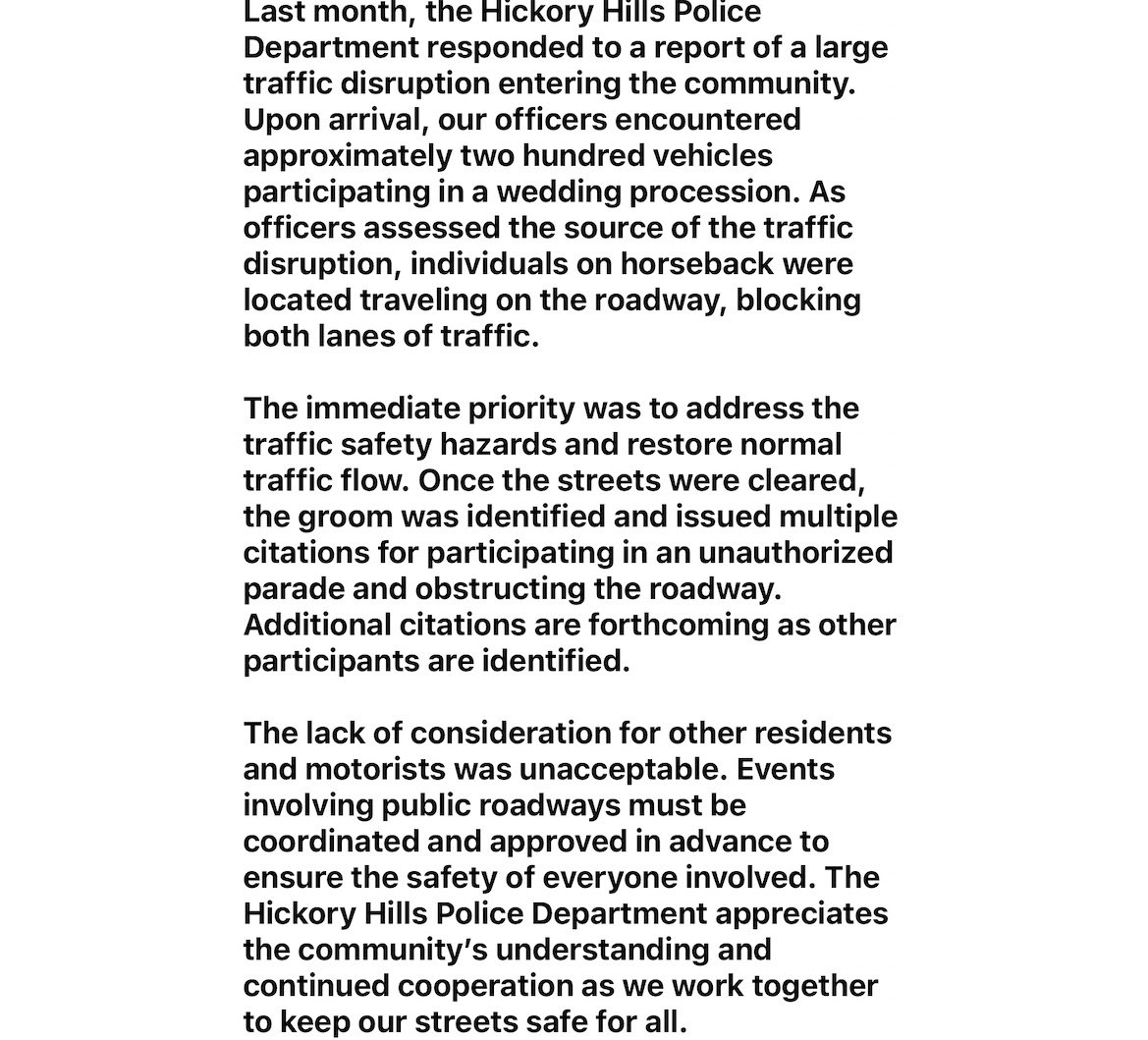 Hickory Hills Police Department (@hickoryhillspd) on Twitter photo 