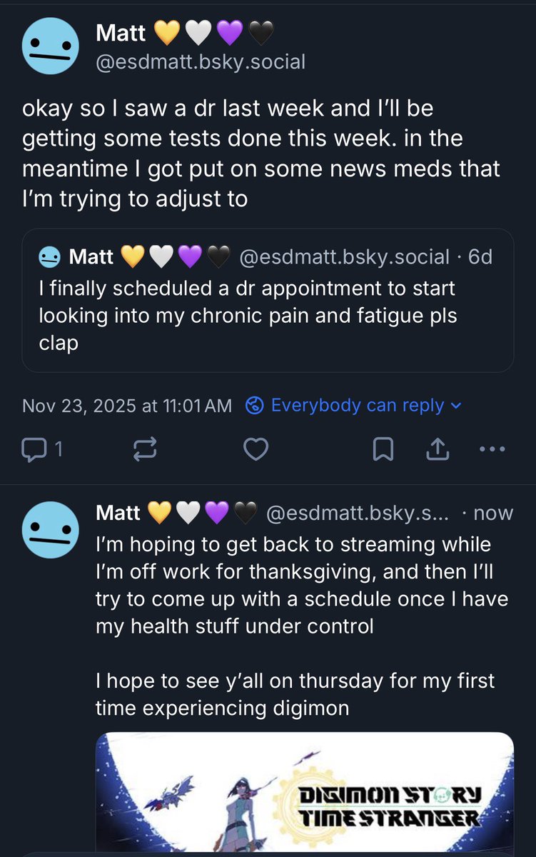 ESDMatt's tweet photo. posting this update as a screenshot from bsky because I’m exhausted https://t.co/Dtqzo15bsn