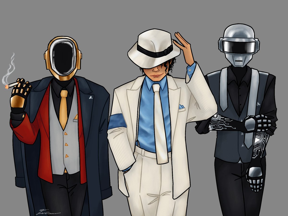 faydrastic's tweet image. The Moonwalker and the Lucky Robots...

#daftpunk #MichaelJackson
