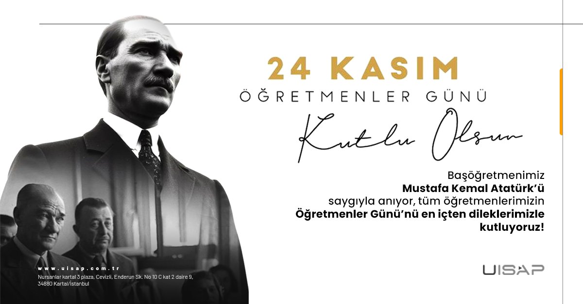 Başöğretmenimizin ilhamıyla, yarınlarımızı şekillendiren tüm öğretmenlerimize sonsuz teşekkürler.

#ÖğretmenlerGünü #24Kasım #Başöğretmen #Eğitim #SaygıVeMinnet