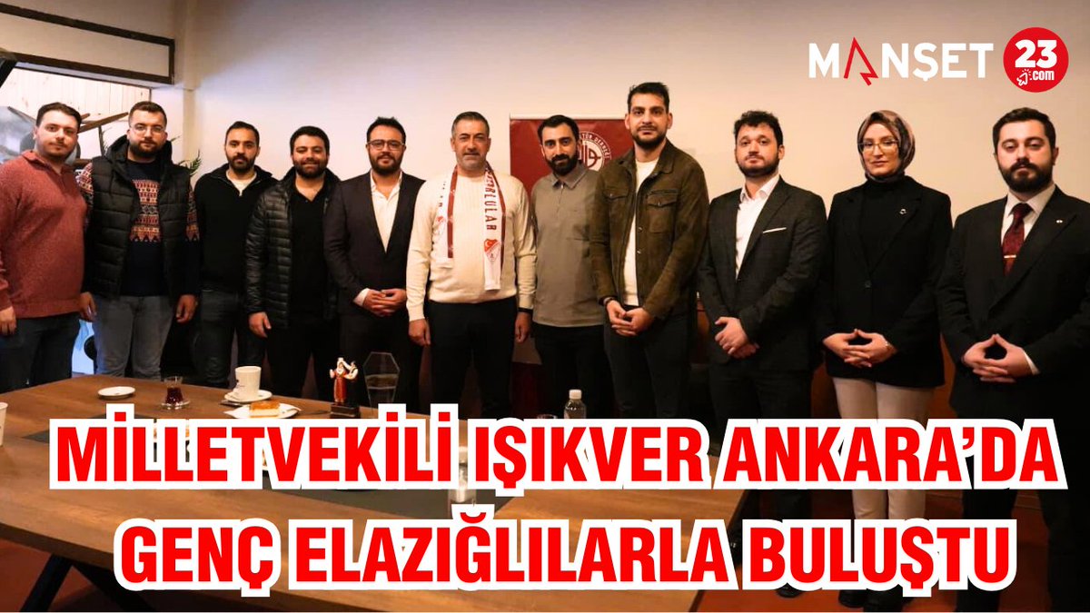 MİLLETVEKİLİ IŞIKVER ANKARA’DA GENÇ ELAZIĞLILARLA BULUŞTU manset23.com/haber/milletve…  <a href="/KverSemih/">Semih Işıkver</a> <a href="/gencelazigli/">Genç Elazığlılar Platformu</a>