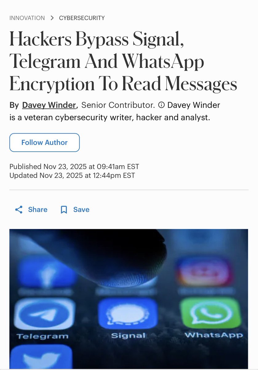 ⚠️مستخدمي اندرويد انتبهو تحملون برامج واتساب وتلقرام من خارج المتجر الرسمي لانه في ثغرة خطيرة  الهكر قادرين على قراءة كل رسائلك في تطبيقي تلقرام وواتساب.وايضاً يتم قراءة اي شي يظهر على شاشة جهازك.

 #النصر_الخليج