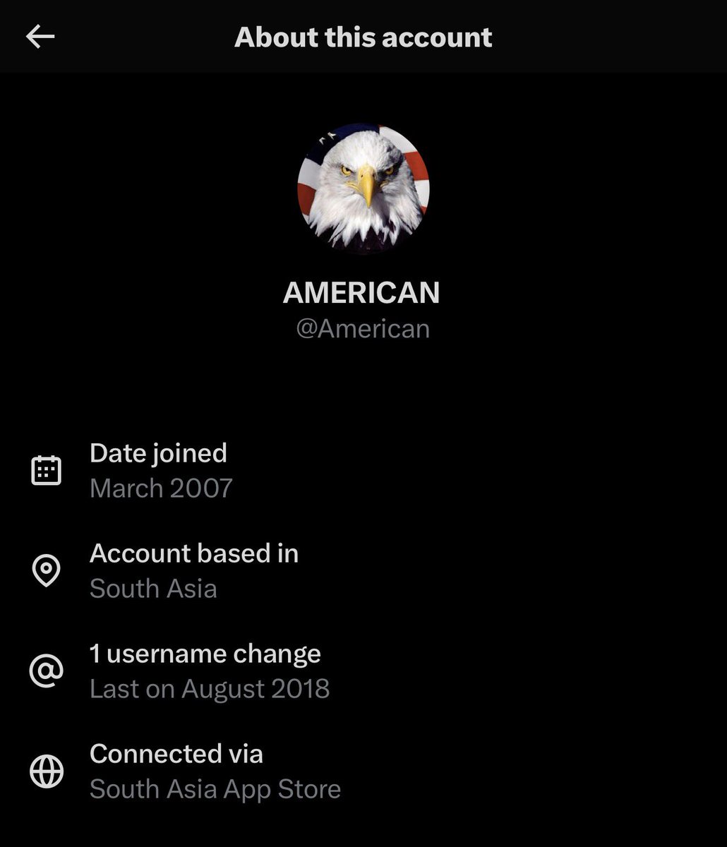 Breaking911's tweet image. The @American account is based out of South Asia.