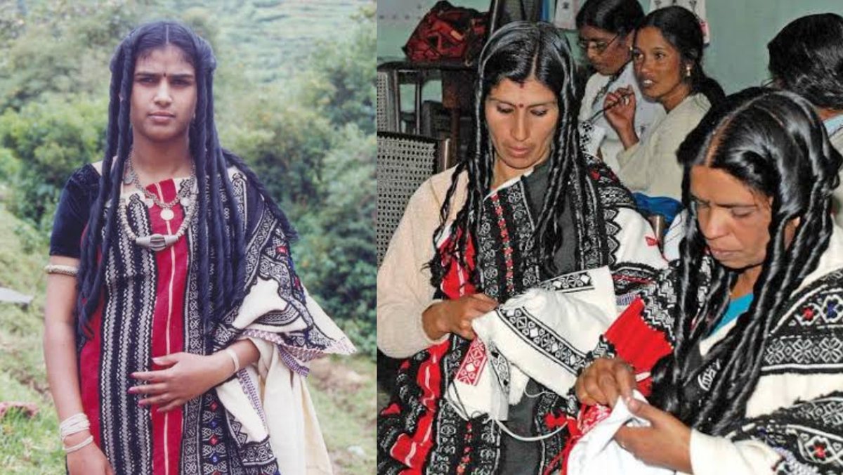 Rtam86418021's tweet photo. Another interesting fact about them is the parallel between the hairdo of Toda Tribal Women &amp; IVC Women  Terracotta  depictions. https://t.co/X8ZzTnT62H