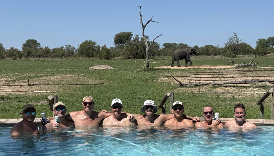 KP24's tweet image. Today was one of those GREAT days! 
35C - no wind 
breakfast beers
wild dog kill by our dam 
lioness with 3 cubs 
elephants drinking 
food perfection 
company THE BEST 
❤️